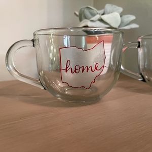 Glass home mugs
